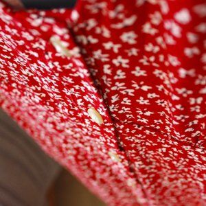 Red Floral Button Up Maxi Dress - NWT
